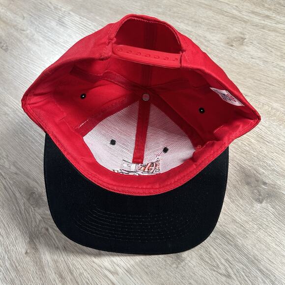 Vintage 1990's Hip Hop Hat Snapback Music‎ Rap KC Red Black Cap - Picture 3 of 8